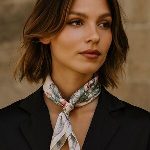 Butterfly Floral Print Scarf